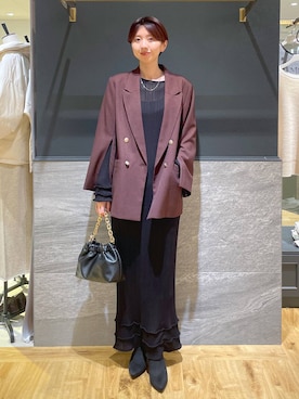 「A part by（アパートバイ）のアイテム（ネックレス）」を使った、apartby32さん（レディース・168cm）の秋コーディネート