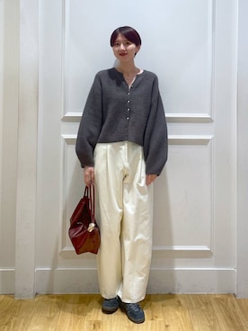 「アイテム（チノパンツ）」を使った、apartby32さん（レディース・168cm・20代）の秋コーディネート