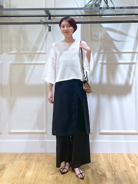 「A part by（アパートバイ）の≪追加8≫ステンレス_スネークネックレス（ネックレス）」を使った、apartby32さん（レディース・168cm・20代）の夏コーディネート
