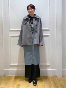 「アイテム（ステンカラーコート）」を使った、apartby32さん（レディース・168cm・20代）の秋コーディネート