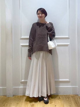 「アイテム（バレエシューズ）」を使った、apartby32さん（レディース・168cm・20代）の秋コーディネート