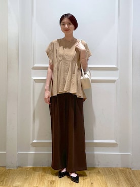 「A part by（アパートバイ）の≪追加8≫ステンレス_スネークネックレス（ネックレス）」を使った、apartby32さん（レディース・168cm・20代）の夏コーディネート