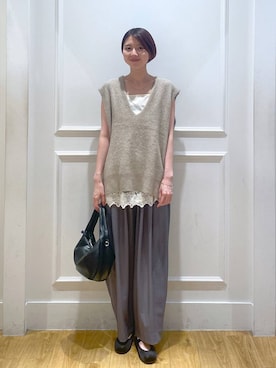 「A part by（アパートバイ）の≪追加8≫ステンレス_スネークネックレス（ネックレス）」を使った、apartby32さん（レディース・168cm・20代）の秋コーディネート