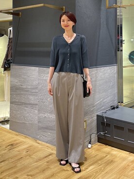 「A part by（アパートバイ）のステンレス_スネークネックレス≪追加9≫（ネックレス）」を使った、apartby32さん（レディース・168cm）の夏コーディネート