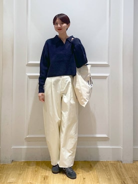 「アイテム（チノパンツ）」を使った、apartby32さん（レディース・168cm・20代）の秋コーディネート