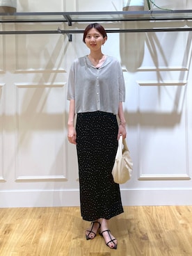 「A part by（アパートバイ）の≪追加8≫ステンレス_スネークネックレス（ネックレス）」を使った、apartby32さん（レディース・168cm）の夏コーディネート