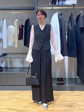 「アイテム（スラックス）」を使った、apartby32さん（レディース・168cm・20代）の夏コーディネート