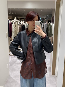 「A part by（アパートバイ）のフラットショートブーツ（ブーツ、ブラック系）」を使った、apartby32さん（レディース・168cm）の秋コーディネート