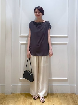 「A part by（アパートバイ）の≪追加8≫ステンレス_スネークネックレス（ネックレス）」を使った、apartby32さん（レディース・168cm・20代）の夏コーディネート