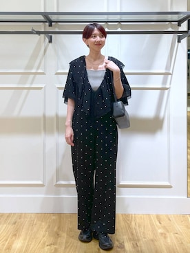 「アイテム（つなぎ/オールインワン）」を使った、apartby32さん（レディース・168cm）の秋コーディネート