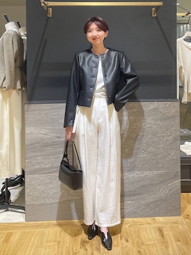 「A part by（アパートバイ）のアイテム（その他パンツ）」を使った、apartby32さん（レディース・168cm）の春コーディネート