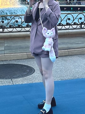 「GRL（グレイル）のアイテム（オールインワン・サロペット）」を使った、kyoさん（レディース・156cm）の春コーディネート