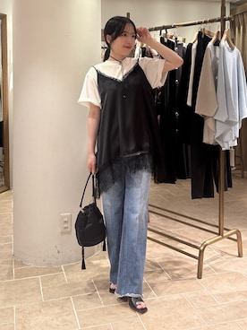 「Tシャツ×デニム」｜saenoさん（レディース・155cm）の春コーディネート