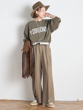STAFF.Mさん(レディース・162cm)の秋コーディネート