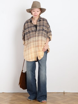 STAFF.Mさん(レディース・162cm)の夏コーディネート