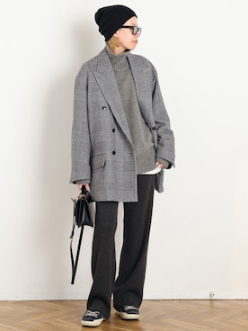 「AP STUDIO（エーピーストゥディオ）のアイテム」を使った、STAFF.Mさん（レディース・162cm）の秋コーディネート