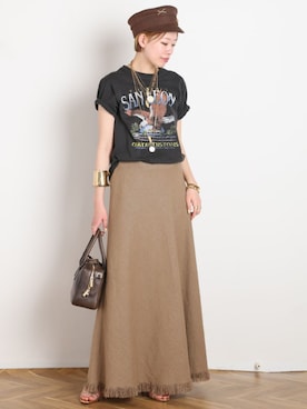 「GOOD ROCK SPEED（グッドロックスピード）のアイテム」を使った、STAFF.Mさん（レディース・162cm）の春コーディネート