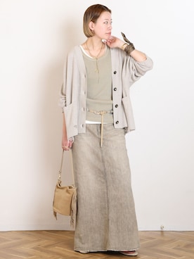 STAFF.Mさん(レディース・162cm)の春コーディネート