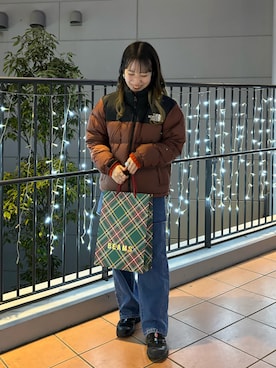 「thenorthface」｜「アイテム（ジャケット/アウター）」を使った、ooztiiiさん（レディース・155cm）の冬コーディネート