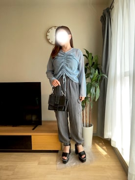 「LOWRYS FARM（ローリーズファーム）のアイテム」を使った、m_記録用さん（骨格ストレート・レディース・156cm）の夏コーディネート