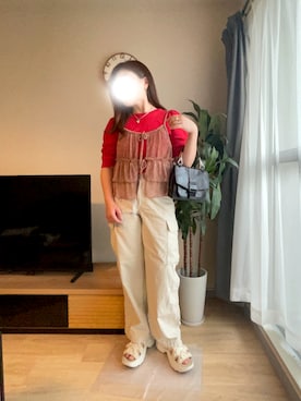 「LOWRYS FARM（ローリーズファーム）のアイテム」を使った、m_記録用さん（骨格ストレート・レディース・155cm）の夏コーディネート