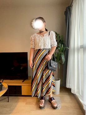 「MURUA（ムルーア）のアイテム」を使った、m_記録用さん（骨格ストレート・レディース・156cm）の夏コーディネート