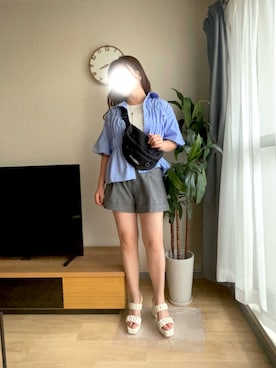 「VIS（ビス）のアイテム」を使った、m_記録用さん（骨格ストレート・レディース・156cm）の夏コーディネート