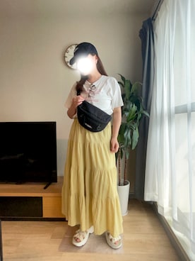 「LOWRYS FARM（ローリーズファーム）のアイテム」を使った、m_記録用さん（骨格ストレート・レディース・155cm）の夏コーディネート