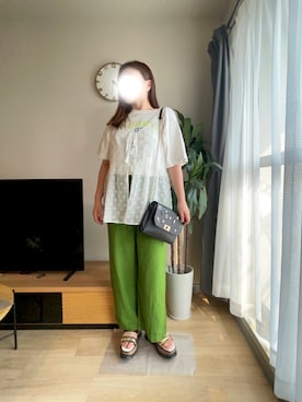 「MURUA（ムルーア）のアイテム」を使った、m_記録用さん（骨格ストレート・レディース・156cm）の夏コーディネート