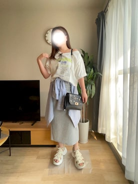 「UNIQLO（ユニクロ）のアイテム」を使った、m_記録用さん（骨格ストレート・レディース・156cm）の夏コーディネート