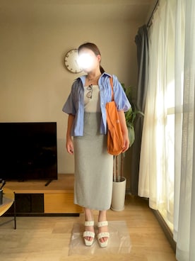 「VIS（ビス）のアイテム」を使った、m_記録用さん（骨格ストレート・レディース・156cm）の夏コーディネート