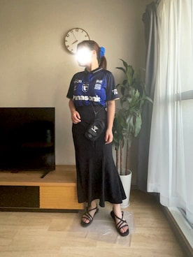 「ガンバ大阪」｜m_記録用さん（レディース・156cm）の夏コーディネート
