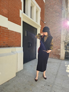「RUPERT SANDERSON（ルパートサンダーソン）のアイテム」を使った、Elizabethさん（レディース・171cm）の冬コーディネート