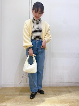 「ケーブルカーディガン」｜kariさん（レディース・162cm）の冬コーディネート