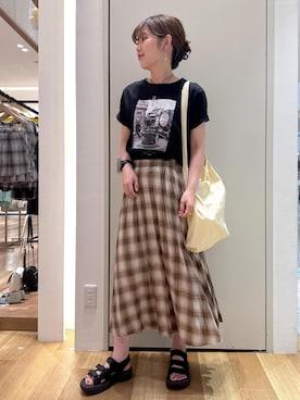 「アイテム（スカート）」を使った、kariさん（レディース・162cm・20代）の夏コーディネート