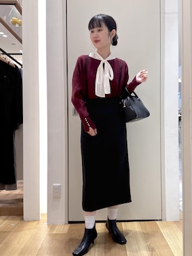 「ROPE' PICNIC（ロペピクニック）のアイテム（スカート）」を使った、kariさん（レディース・162cm）の秋コーディネート