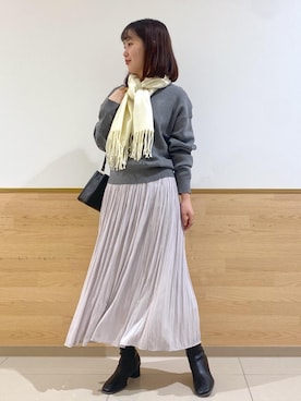 「レザーブーツ」｜kariさん（レディース・162cm）の秋コーディネート