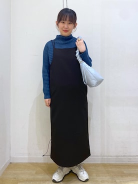 「リブ切替ニット」｜kariさん（レディース・162cm）の冬コーディネート
