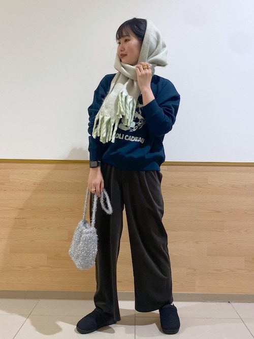 セール】ミックスヤーンバルキーフリンジマフラー（マフラー）｜ROPE