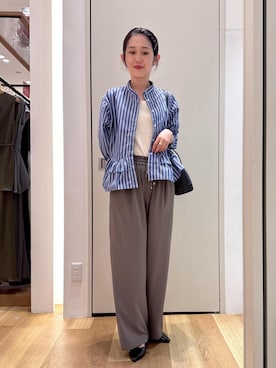 「ROPE' PICNIC（ロペピクニック）のアイテム（ショルダーバッグ）」を使った、hikariさん（レディース・161cm）の夏コーディネート