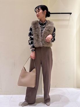 「ROPE' PICNIC（ロペピクニック）のアイテム」を使った、kariさん（レディース・162cm）の秋コーディネート