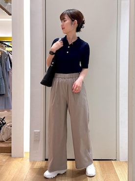 「アイテム（ポロシャツ）」を使った、kariさん（レディース・162cm・20代）の夏コーディネート