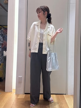 「ブルべ冬」｜「アイテム（アクセサリー）」を使った、kariさん（レディース・162cm）の夏コーディネート