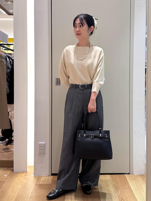 セール】ラメ混ドルマン7分袖ニット（ニット/セーター）｜ROPE' PICNIC