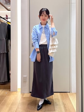 「ROPE' PICNIC（ロペピクニック）のアイテム（スカート）」を使った、hikariさん（レディース・161cm）の夏コーディネート