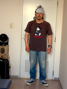 「Levi's（リーバイス）のアイテム（パンツ）」を使った、きっちょむさん（メンズ・172cm）の夏コーディネート