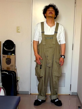 「Nigel Cabourn（ナイジェルケーボン）のアイテム」を使った、きっちょむさん（メンズ・172cm）の夏コーディネート