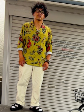 「Nigel Cabourn（ナイジェルケーボン）のアイテム」を使った、きっちょむさん（メンズ・172cm）の夏コーディネート
