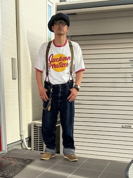 「MRFATMAN（ミスターファットマン）のアイテム」を使った、きっちょむさん（メンズ・172cm）の秋コーディネート