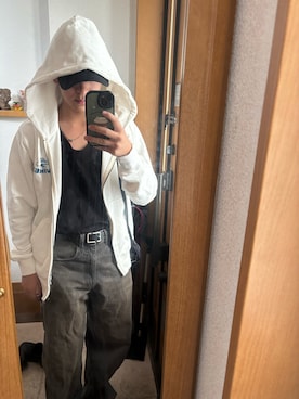 「GU（ジーユー）のアイテム（タンクトップ）」を使った、isanaru0509さん（メンズ・160cm）の冬コーディネート